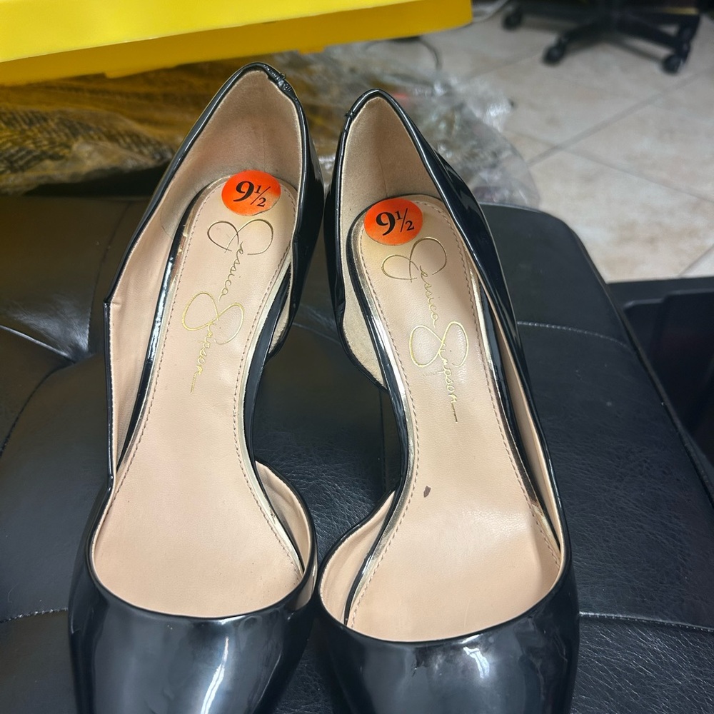 Jessica Simpson Black Patent Heelsshoes